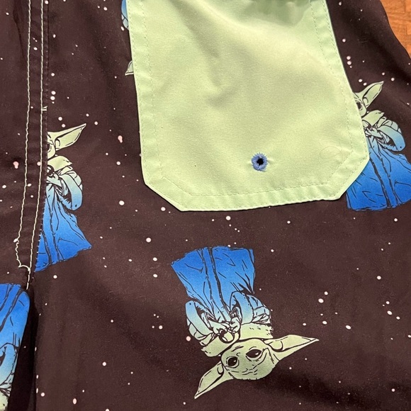Star Wars Sz 10/12 Baby Yoda The Child Swim Trunks - Picture 8 of 9